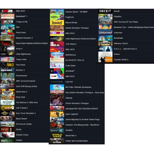  TR HESABI NBA 2K25-2K24-2K23-2K22 BF1 ARMA 3 RAFT 30.000 TL STEAM