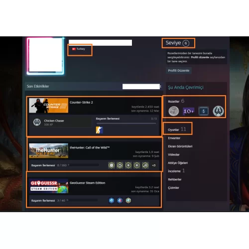  The Crew 2 ETS 2 Outlast 2-1 6500 TL STEAM OYUN ENVANTERLİ STEAM LV 6