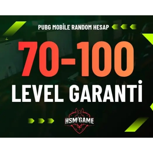  Pubg Mobile +70 Level Garantili Random Hesap