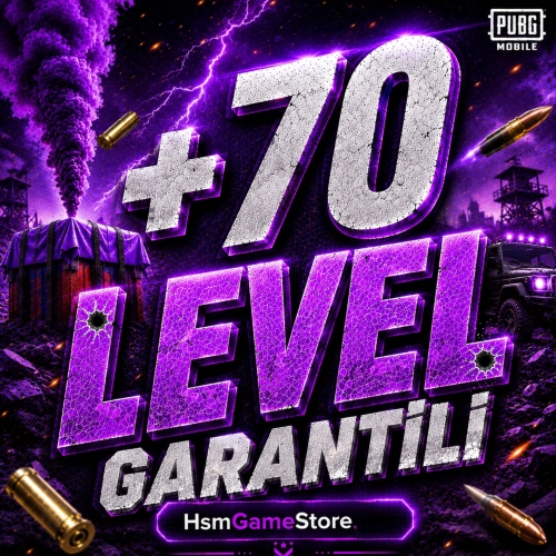  +70 LEVEL GARANTİLİ - PUBG RANDOM HESAP