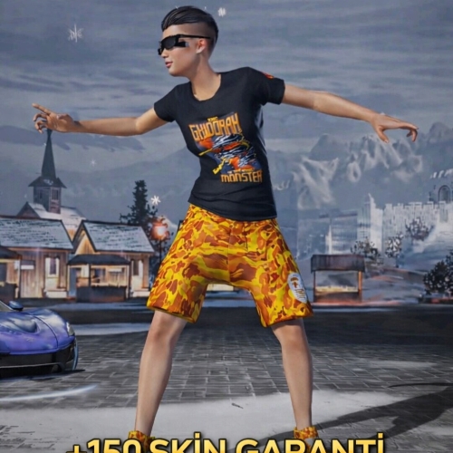  PUBG RANDOM +150 SKİN GARANTİLİ HESAP