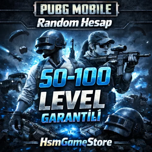  50-100 LEVEL GARANTİLİ RANDOM HESAP - PUBG MOBİLE