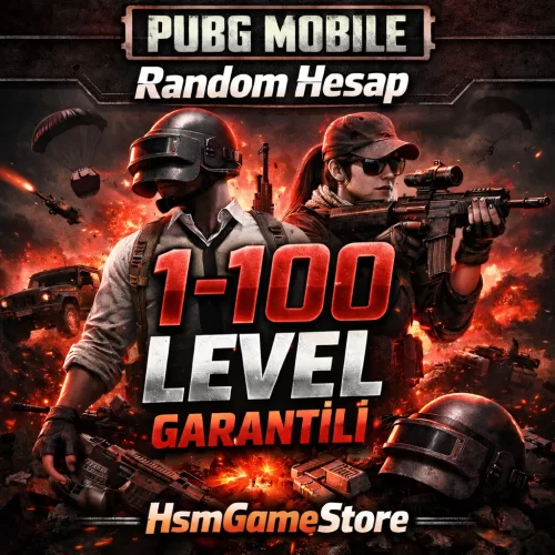 1-100 LEVEL GARANTİLİ RANDOM HESAP - PUBG MOBİLE