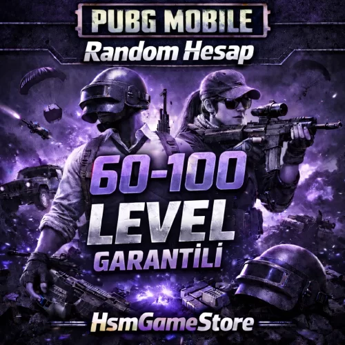  60-100 LEVEL GARANTİLİ RANDOM HESAP - PUBG MOBİLE