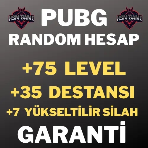  +75 LEVEL-35-400 DESTANSI GARANTİLİ -PUBG