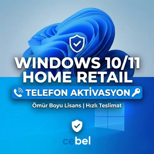  Windows 1011 Home Retail  Telefon Aktivasyon