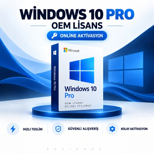 WİNDOWS 10 PRO OEM ONLİNE LİSANS ANAHTARI