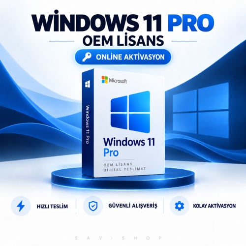 WİNDOWS 11 PRO OEM ONLİNE LİSANS ANAHTARI