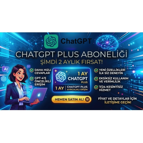  ChatGPT Plus  2 Aylık Abonelik