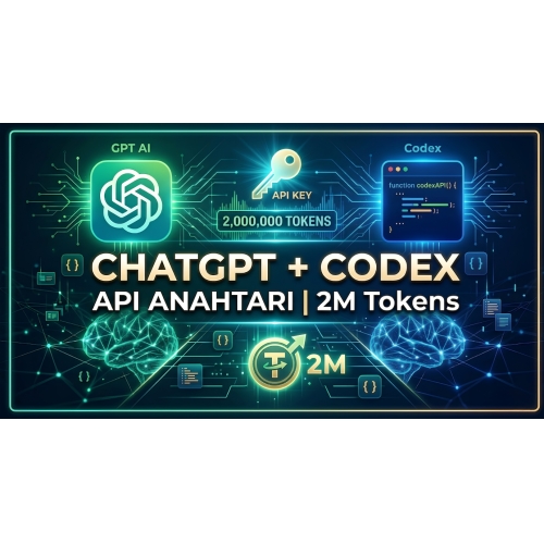  CHATGPT + CODEX API KEY  2M Tokens