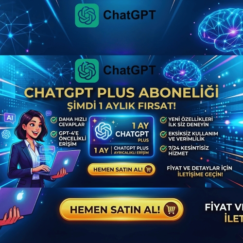  ChatGPT Plus 1 Aylık Abonelik