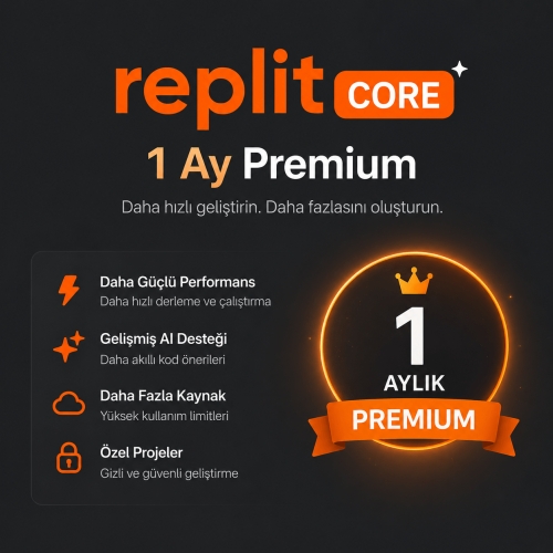 Replit Core 1 Aylık Premium Üyelik