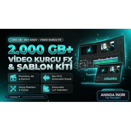 2.000 GB+ Video Kurgu FX  Şablon Master Kiti