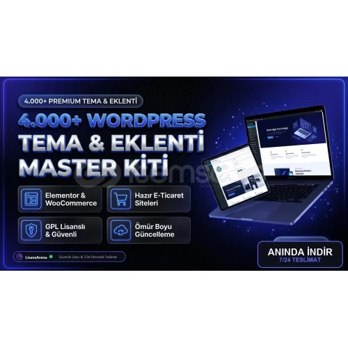 4.000+ WordPress Tema  Eklenti  Webmaster Kiti