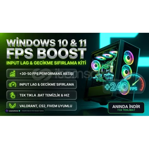 Pro PC FPS Boost  Gecikme Sıfırlama Kiti