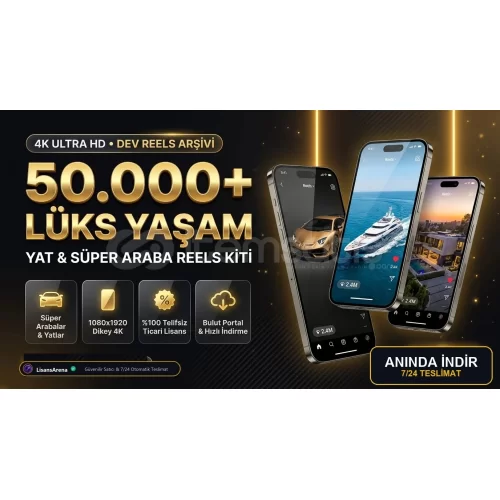 50.000+ Lüks Yaşam  Milyarder Reels Kiti