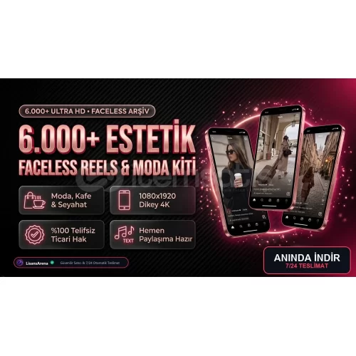 6.000+ Estetik Faceless Reels  Moda  Yaşam Kit