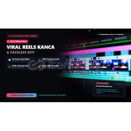 Viral Reels Kanca  Faceless Başlangıç Kiti