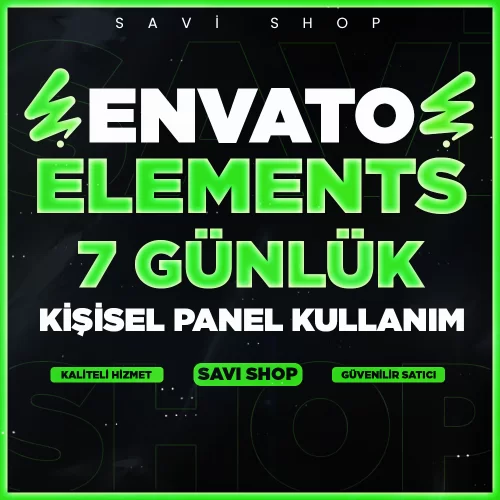  ENVATO 1 HAFTA KİŞİSEL KULLANIM