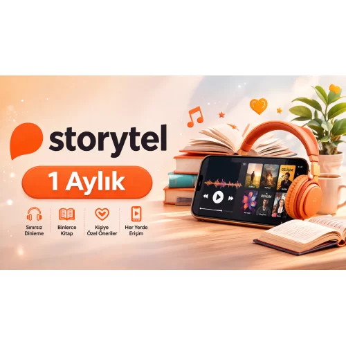  Storytel - Kişisel 1 Aylık