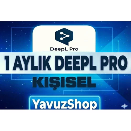 DeepL PRO + Write PRO KİŞİSEL HESAP