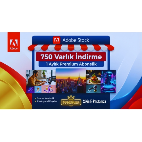  Adobe Stock 750 Varlık İndirme 1 Aylık Abonelik