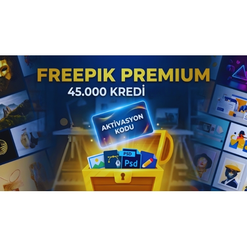  Freepik Premium 45.000 Kredi