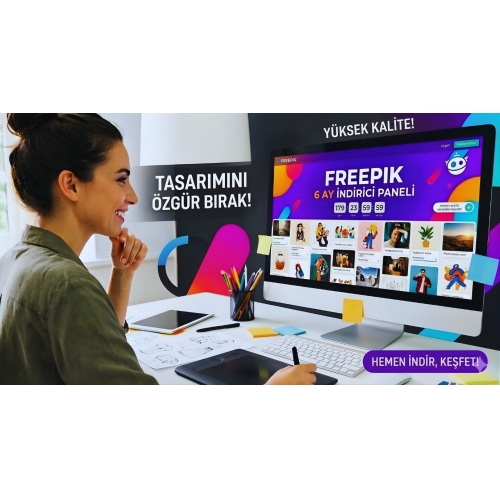 Freepik Premium İndirici Paneli  6 AY