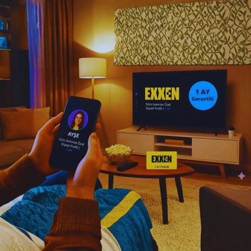  Exxen Kişisel - İsminize Özel Profil  1 AY