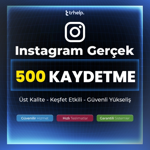  500 Gerçek Kaydetme  Garantili - Instagram