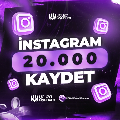 ⚡ ÇALIŞIYOR - Instagram 20.000 Kaydetme - Premium Servis