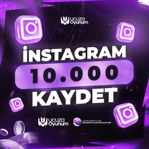  ⚡ ÇALIŞIYOR - Instagram 10.000 Kaydetme - Premium Servis