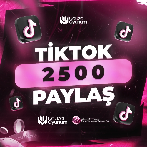  ⚡ ÇALIŞIYOR - TikTok 2.500 Paylaşım
