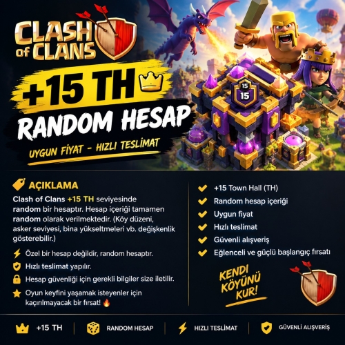 ⚡ +15 TH !! TAM ERİŞİM !! GARANTİLİ RANDOM HESAPLAR ⚡ !!! OTOMATİK TESLİMAT !!!