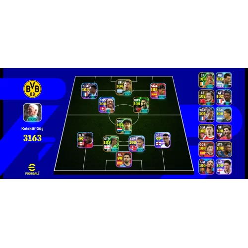  Efootball 2026 Hesap  3180 Güç  800 Coin  9.2 M GP