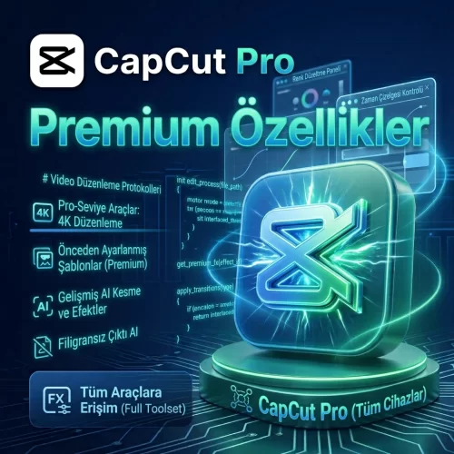  Capcut Pro -  7 Gün - Kişisel Hesap