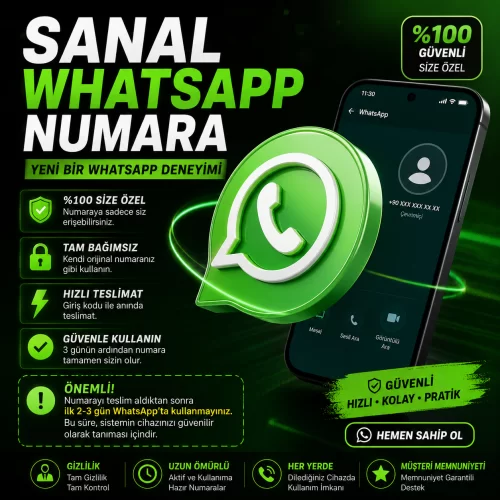  ⭐️SANAL NUMARA  YABANCI HESAP-YABANCI NUMARA⭐️