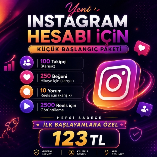  Yeni Hesaplar için Başlangıç Paketi Etkili ve Keşfet Odaklı