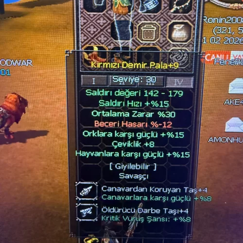  68 Bedo  63 Bedo 50 lvl buf ci şaman