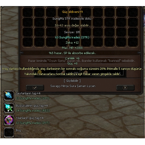  ELİT +9 ELDİVENLİ SURA YOHARA CANAVARI