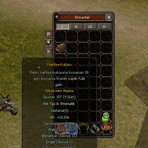  157LV Alastor peti Teklif Alınır