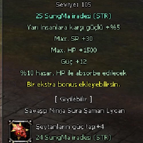 24 STR taşlı güç eldiveni