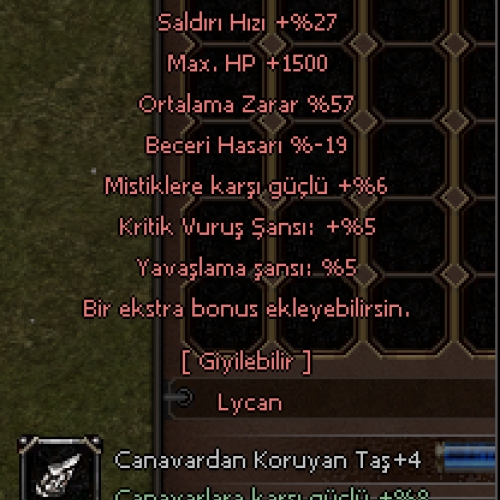  57 ORT +9 DİKEN PENÇE