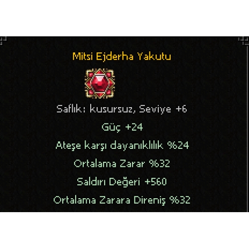  MİTSİ EJDERHA YAKUTU KUSURSUZ SATIŞTA SINIRLI STOK