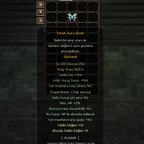  250 AURA KARA EJDER BİLEKLİK EMDİRLİMİŞ ELİT 6-7