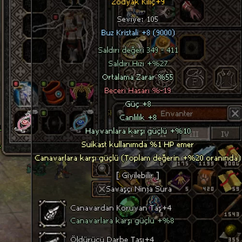  20 Canavar Zodyak Kılıç