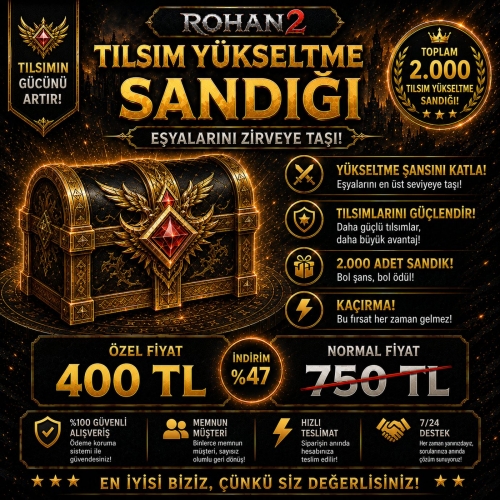  EN İYİSİYİZ! 2000 ADET TILSIM YÜKSELTME SANDIĞI!