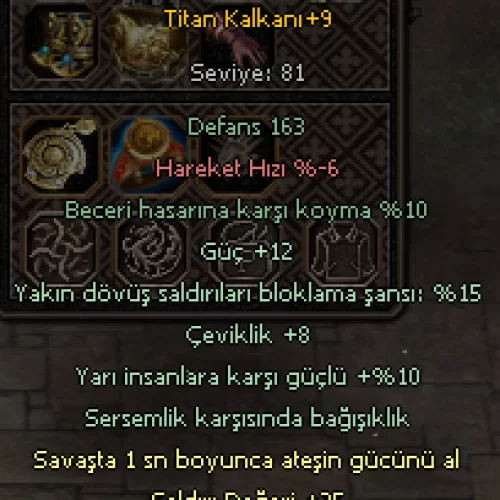  +9 TİTAN KALKANI