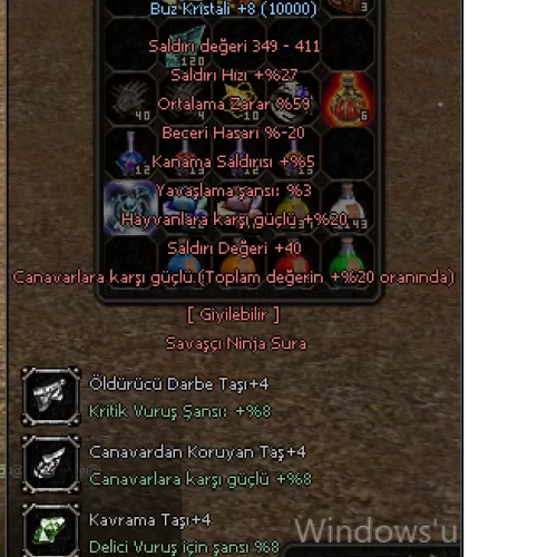  20 CANAVAR 40 STR 59 ORT SVDE TEK ZODYAK KILICI !