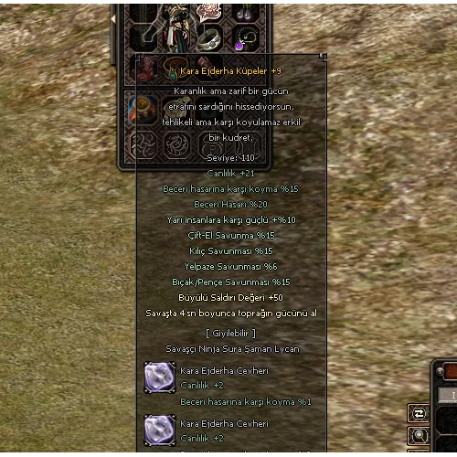 KARA EJDERHA KÜPE +9  50 BSTR